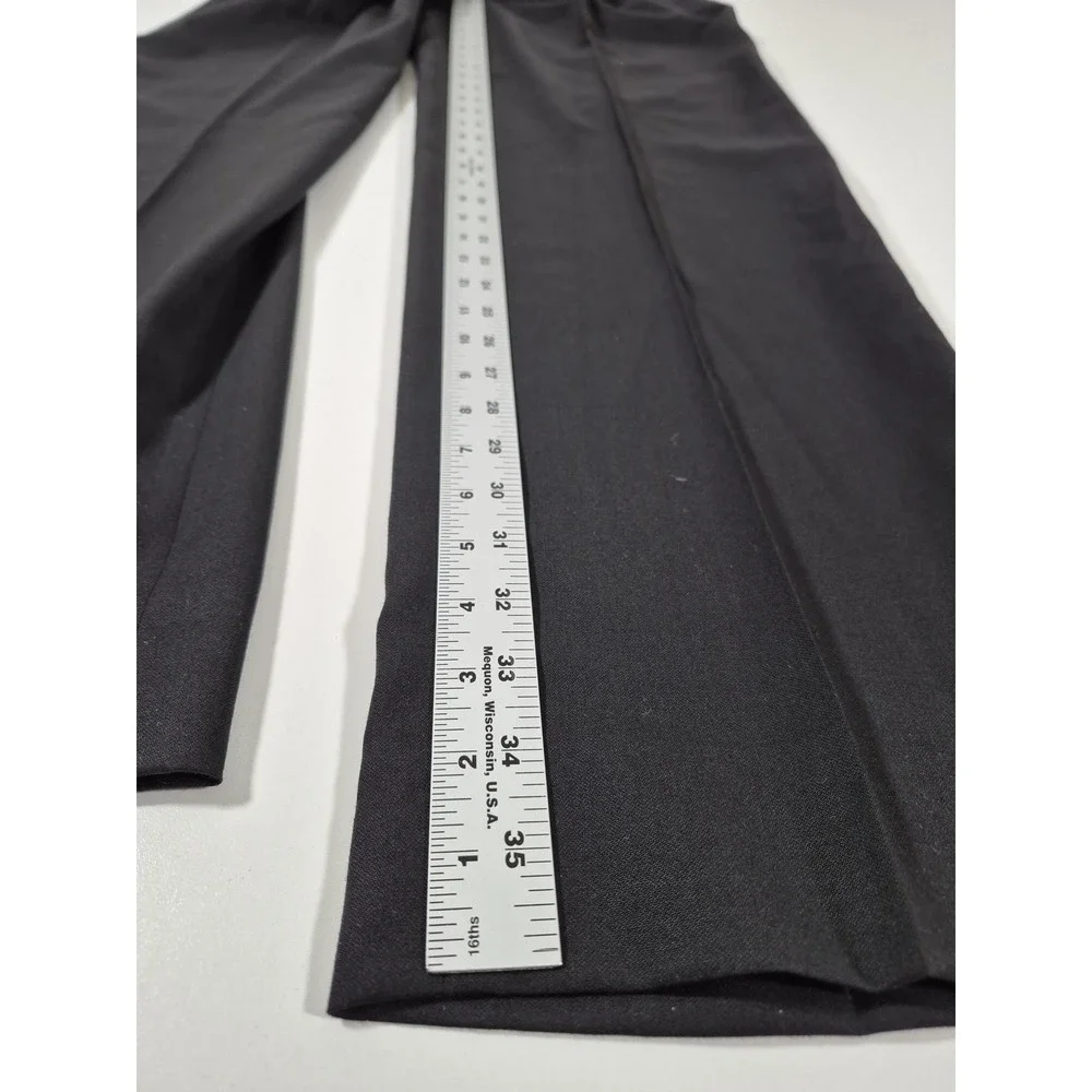 Loro Piana Formal Knight Suit Pants Mens 34x36 Black Wool Tuxedo Pleated